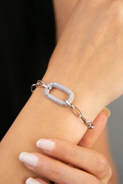 Heliophilia Silver Pulsera de Metal Plata con Circonitas CBL9343